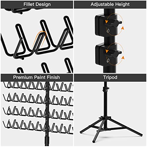 Sunnacate Height Adjustable Braiding Hair Rack With 120 Pegs, Standing Hair Extension Holder For Braiding Hair, 2-Side Metal Hair Holder With Hair Braiding Tools For Stylists #TOP5