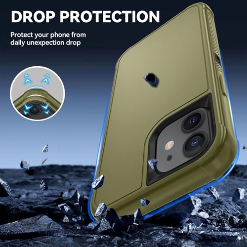 Image of SunStory Compatible with iPhone 11 Case with HD Screen Protector, 3-Layer Heavy Duty Full-Body Cover,3 in 1 Hybrid Protective Case for iPhone 11 6.1 inch,ArmyGreen