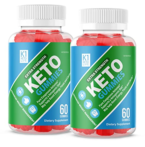 (2 Pack) - K1 Keto Life ACCV Gummies - New K1KetoLife Apple Cider Vinegar Gummys Extra Advanced Formula, KetoK1KetoLife Gummy, K1KetoLifeGummies, Ketolife, Shark, Pills, Bears, Tank, 60 Days Supply