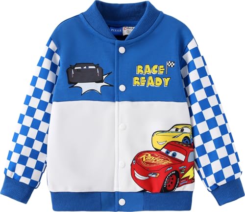 Image of Disney Marvel Bomber Jacket Spider Man Toy Story Cars Varsity Cardigan2-13Y