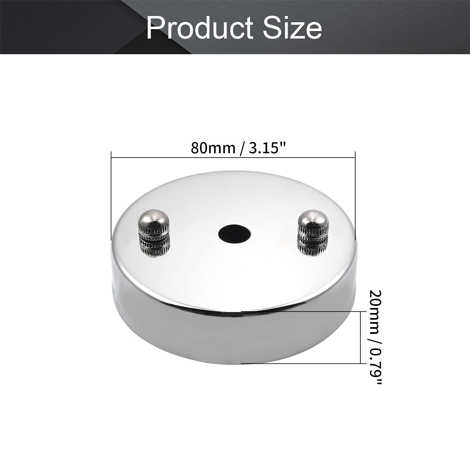 Kit Baldacchino Per Soffitto - Base Per Lampadario Con Rosone | Fai Da Te - Foto 11
