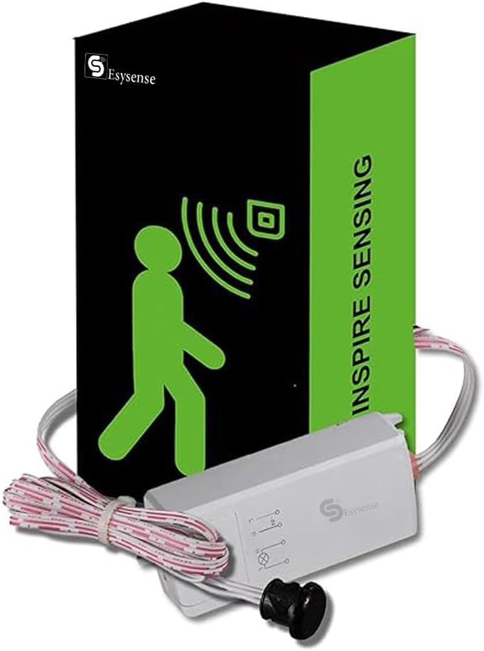 Smart IR Sensor Switch | Auto On/Off Cabinet & Wardrobe Light Control | Infrared Motion Sensor for Automatic Door Opening and Closing for Cupboards, Closets, Kitchen Shelves (White) (ESY-M20) ESYSENSE