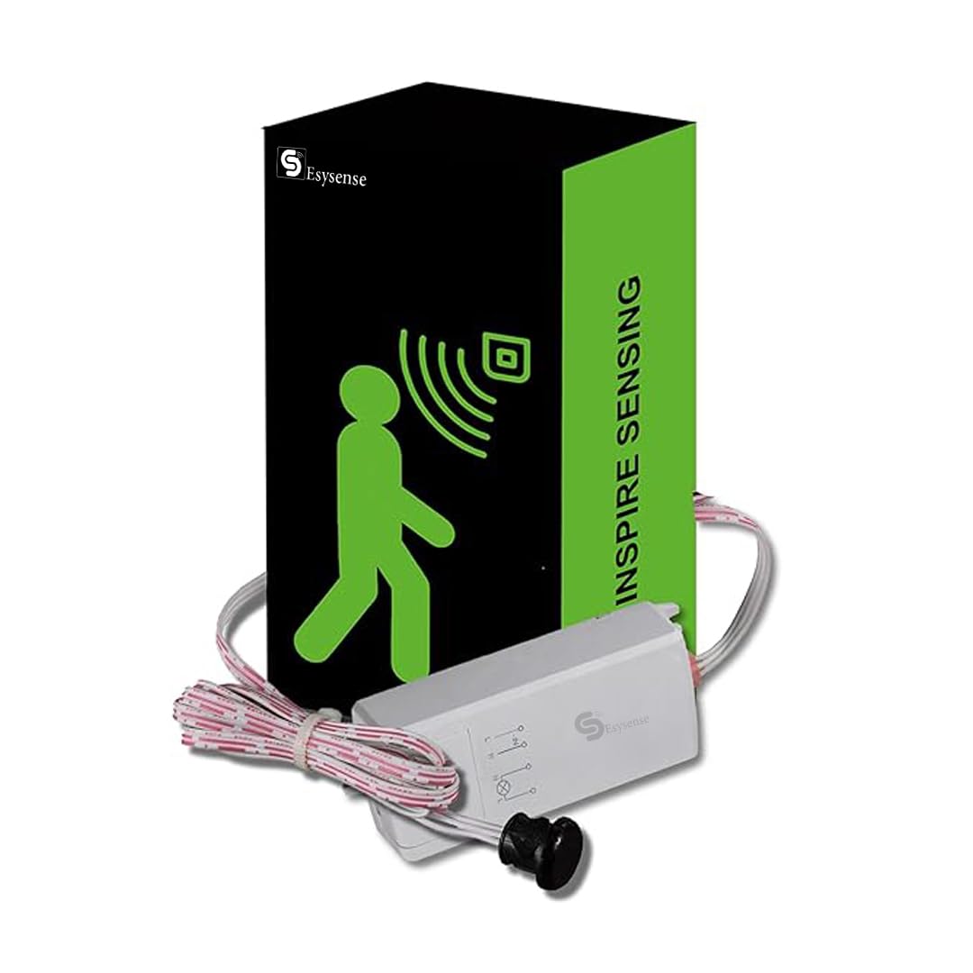 Smart IR Sensor Switch | Auto On/Off Cabinet & Wardrobe Light Control | Infrared Motion Sensor for Automatic Door Opening and Closing for Cupboards, Closets, Kitchen Shelves (White) (ESY-M20)