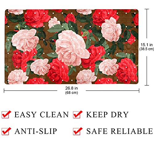 Tapis de salle de bain antidérapant avec ventouses et drainage - 5