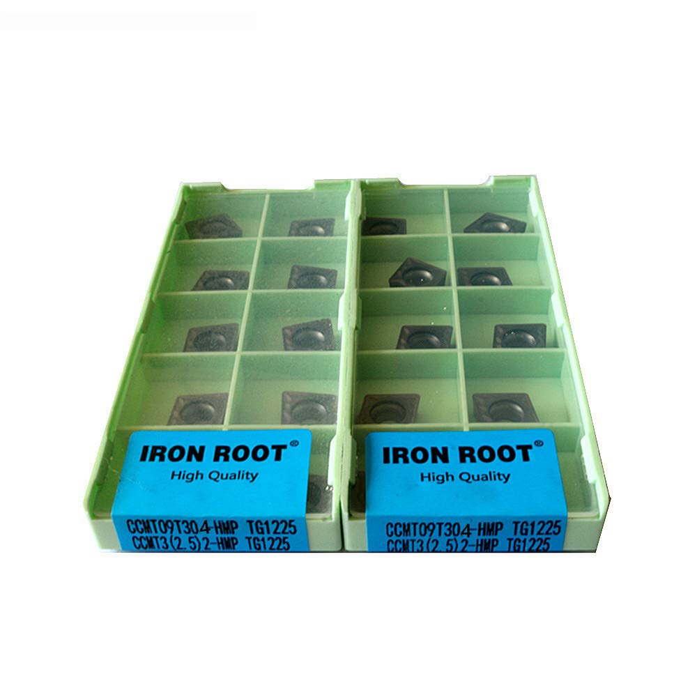 50P CCMT09T304-HMP TG1225 Series CNC herramienta de corte de torno de metal ranurado inserto de carburo para soporte de herramientas SCLCR/L SCFCR/L
