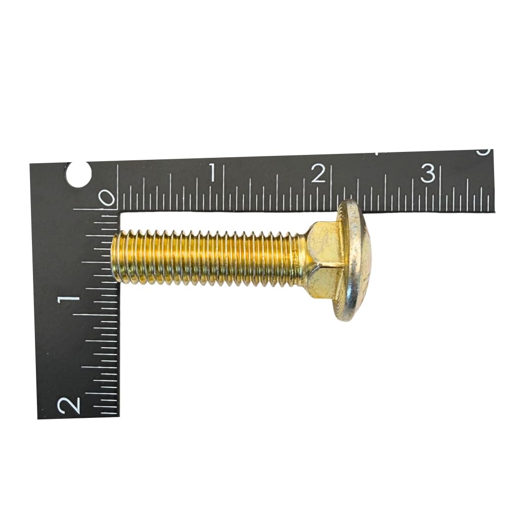 1/2"-13 x 2 Grade 8 Carriage Bolts (10-Pack) – Heavy-Duty Coarse Threaded Bolts – Round Head Square Neck SAE J429 2.0" for Machinery & Construction