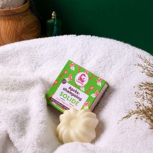 Lamazuna Solid Hair Conditioner Bar - Organic Sunflower Oil, Shea Butter, Vitamin E. Adds Shine, Nourishes & Strengthens. Vegan Friendly, Organic, Cruelty Free, Solid Shampoo Bars, Made In France. #TOP2
