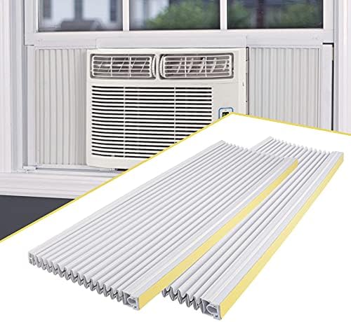 LBG Products Air Conditioner Side Panel Kit for Window AC Units, Fits Up to 17" H x 10" W,Double Layers Window AC Side Panels Kit for Window Air Conditioner Replacement Screen,2 Pack