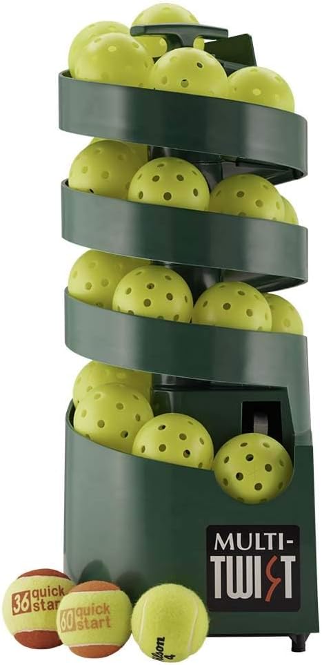 Sports Tutor Multi-Twist - Ball Machine for Beginners - Battery Powered