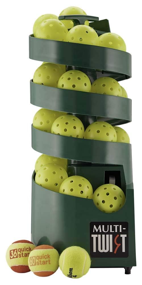 Sports Tutor Multi-Twist - Ball Machine for Beginners - Battery Powered