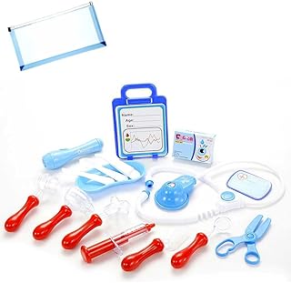 OMURA Playset | Medical Doctor Hospital Kit Playset | Bonus: Multi-Purpose #10 Size Pouch (Color May Vary)