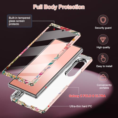 Hekodonk for Galaxy Z Fold 8 Ultra Case,[Compatible with MagSafe][Built-in Screen Protector][Hinge Protection],Magnetic Slim Shockproof Women Girls Case for Samsung Galaxy Z Fold 8 Ultra,All Colorful by Hekodonk - Used condition - Image 3