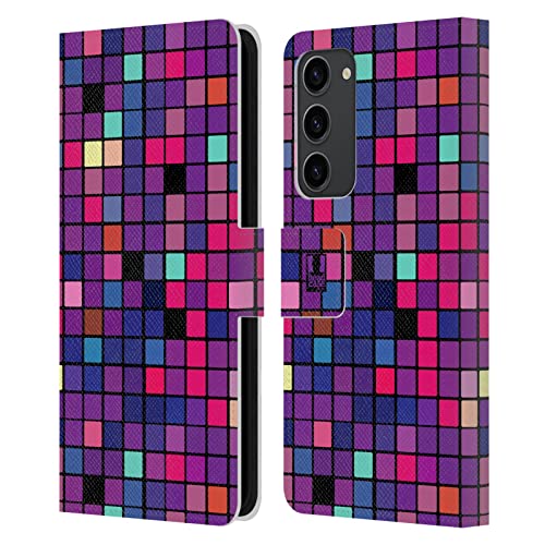 Funda Samsung Galaxy S23+ 5G Libro Cuero Carcasa Tarjetero Discoteca Azulejo Mosaico