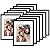 The Display Guys - Black Wooden Square Profile Picture Frame With Mat - Wall Mounting - Tabletop Display - 16" x 20" - Value 12-Pack