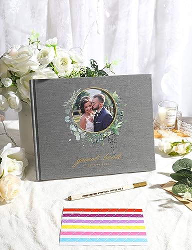 Image of molekaus Wedding Guest Book Hardcover 8 inch x 10 inch,100 Pages