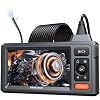 Dual-Lens Endoscope Camera with Light, DEPSTECH 1080P HD Borescope with 5 IPS Screen, 16.5FT Flexible Sewer Plumbing Snake Camera, Cool Gadgets for Men, Women