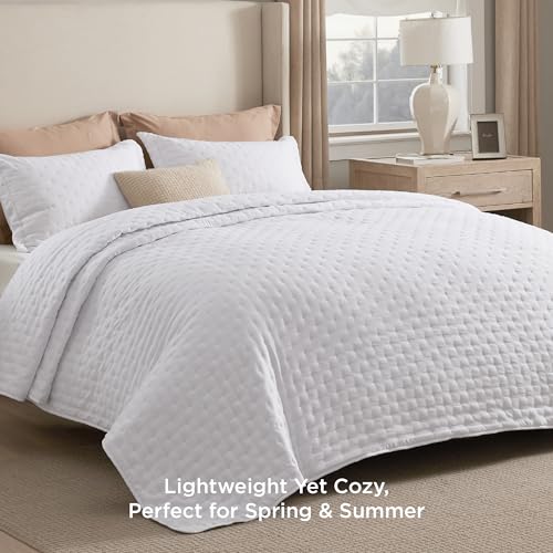 image for Bedsure Quilts Queen Size - Ultra Soft Quilt Bedding, White Bedspread 