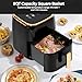 Panana Air Fryer, 8QT Large Capacity Air Fryer, Oilless Healty Cooker Airfryer Oven with 8 Presets, 1500W Air Fryers for Quick Meal, Home Use