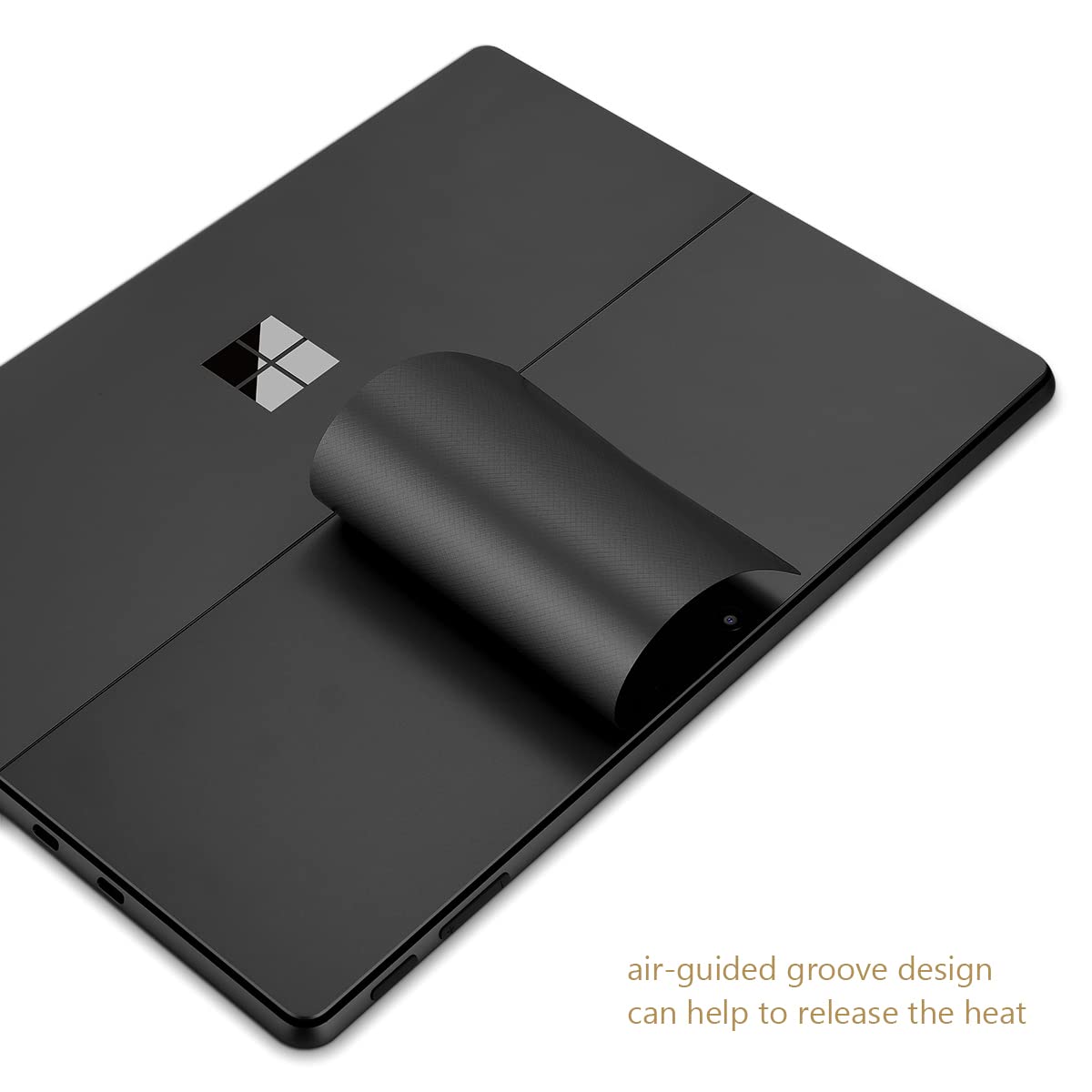 Skin Sticker - Adhesivo decorativo compatible con Microsoft Surface Pro 9 (negro)
