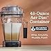 Vitamix 48-Ounce Aer Disc Blender Container with SELF-DETECT, BPA-Free, Dishwasher-Safe Container, and Tamper, Compatible with All Full-Size Vitamix Blenders