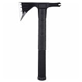SOG Survival Hawk - Specialty Outdoor Tactical Hatchet, Fire Starter, Nail Puller, Hammer, Multi-Purpose Blade with Reflective Paracord Wrapped Handle (SK1001-CP),Black Survival Tomahawk