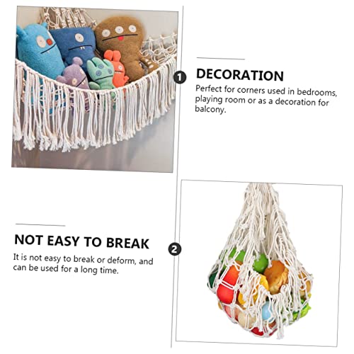 Yardwe 1Pc Corda De Algodão Malha De Canto Menina Bichos De Pelúcia Rede Para Bichos De Pelúcia Orga