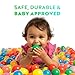 Playz Soft Plastic Mini Ball Pit Balls 500 Count - w/ 8 Vibrant Colors - Crush Proof, No Sharp Edges, Non Toxic, Phthalate & BPA Free for Baby Toddler Ball Pit, Play Tents & Tunnels Indoor & Outdoor