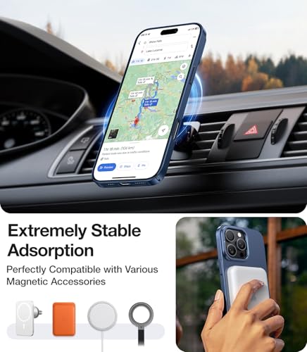 TORRAS Ultra Thin for iPhone 16 Pro Max Case, Compatible with MagSafe, Invisible Camera Stand, Velvety Touch & Elegant Look - Image 4