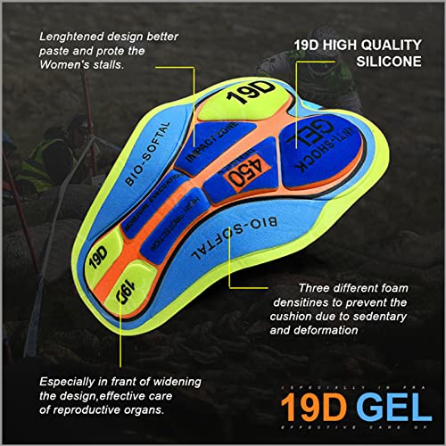 Ciclismo Maillot Hombres Jersey, Maillot de Ciclismo Transpirable con Tira Reflectante y Culotte con Tirantes de Ciclismo Acolchado de Gel para El Verano (Red C,3XL) - imagen 5