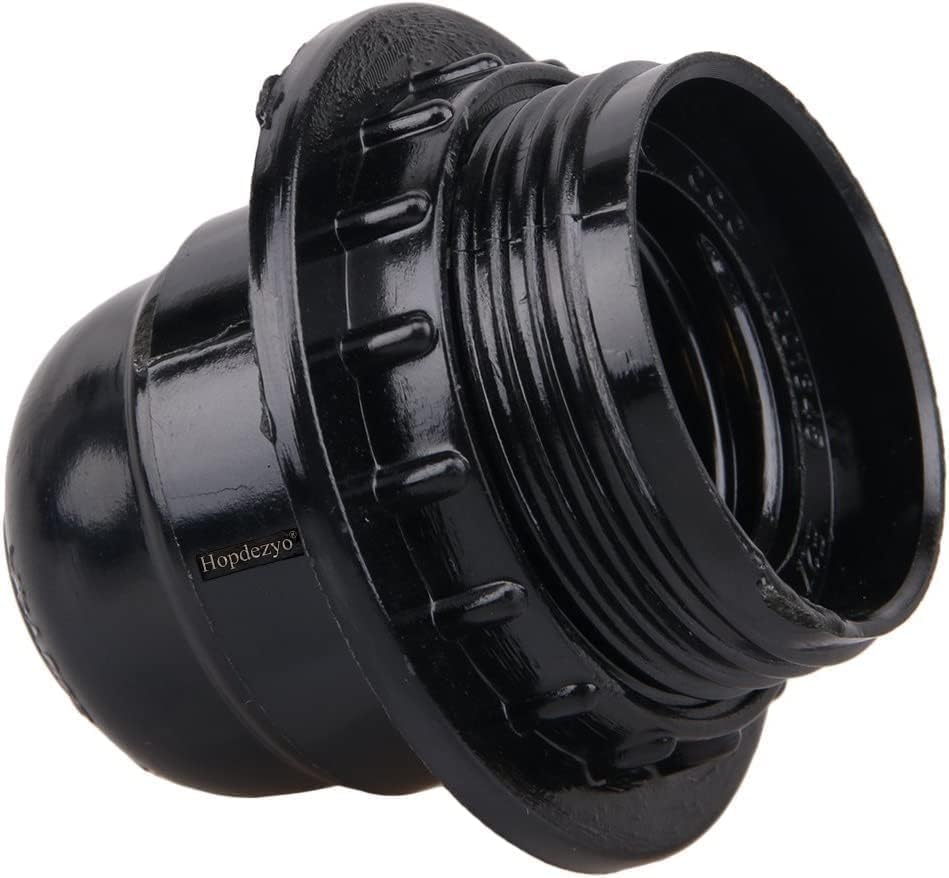 Screw-Type E27 Bulb Holder with Lamp Shade and Rings (Pack of 1)-image-30