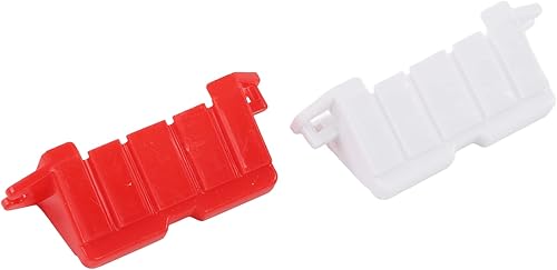 Miniatura 9 de Dilwe Barrera de pista de carreras a control remoto, 120 piezas de plástico universal RC coche DIY pista de carreras barrera carretera control