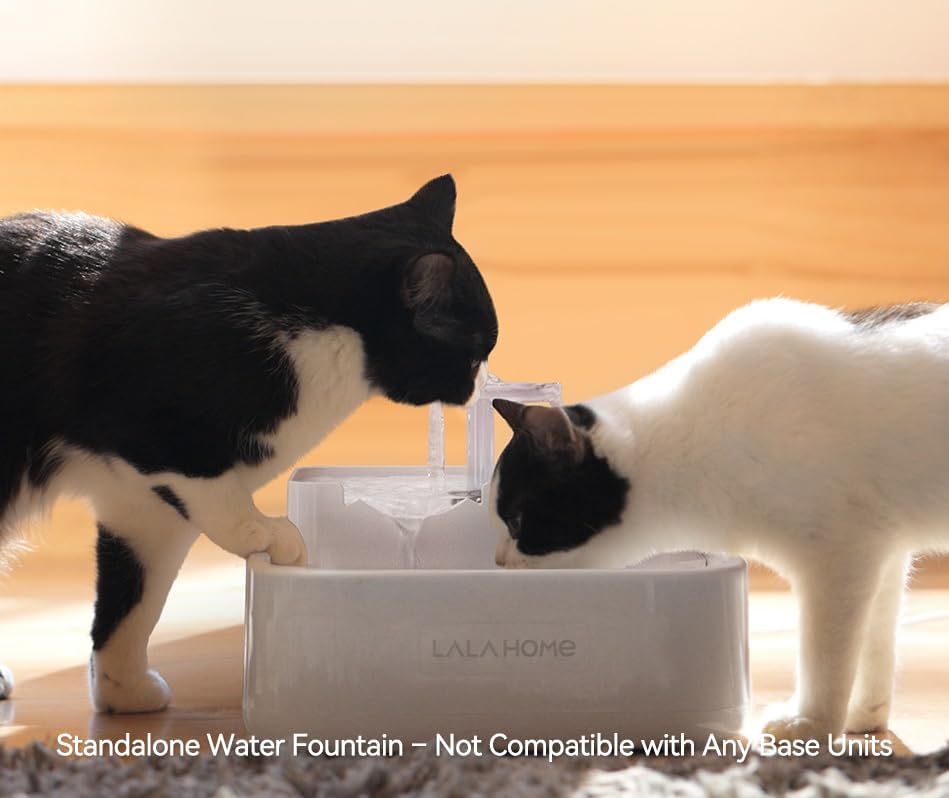 Miniatura 2 de Fuente de agua para perros y gatos, diseño automático de 3 etapas para múltiples mascotas, dispensador de agua para beber, fuente de cascada,