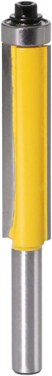 WSOOX Woodworking Cutter Tool - Bearing Flush Trim Bit with 8mm Shank, Extra Long Straight Router Bit Trimming Blade(Total Length-50cm)