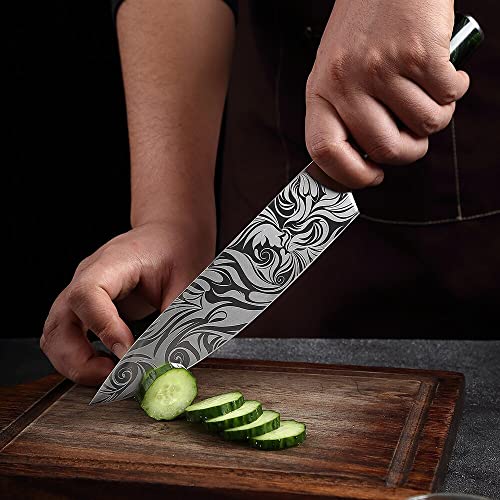 Set Cuchillos Cocina 8 Piezas Acero Inox Base miniatura 6