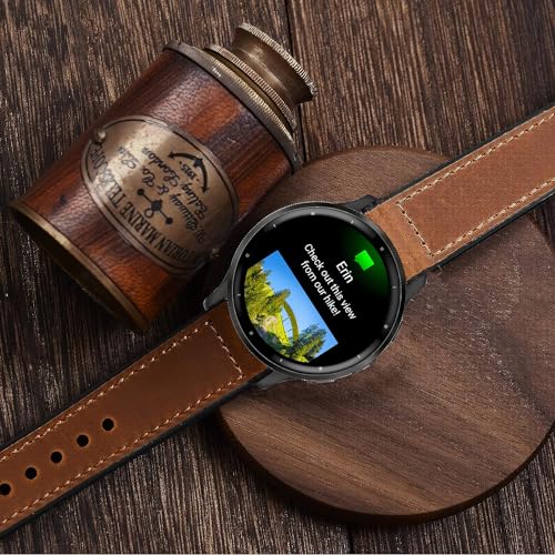 Correa 22mm de cuero y silicona para smartwatch K52 miniatura 2