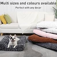 KSIIA Hundebett Mittelgroße Hunde, Waschbar Hundekissen, 76x52cm Dunkelgrau – Ansicht 9