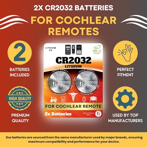 Kit de 2 pilas CR2032 para mando Cochlear Remote miniatura 3