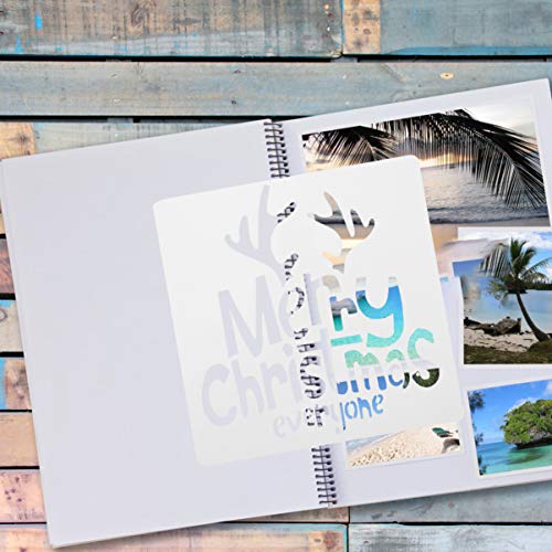 STOBOK 12 Pcs Modelo de Desenho de EstÃªncil de Natal EstÃªncil de Pintura de Feliz Natal para CartÃ