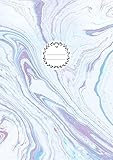 BLANKO BUCH A4: 110 Seiten | Weißes Papier | Blankobuch zum Gestalten, Zeichnen, Malen | Notizbuch Gebunden | Soft Cover | Marmor
