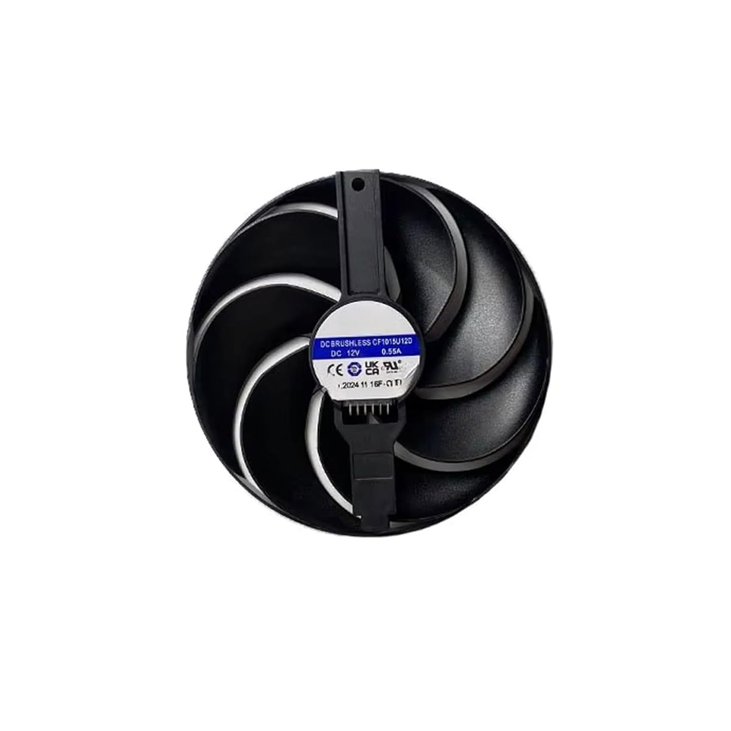 100mm DC 12V 0.55A 6Pin CF1015U12D GPU Fan for Sapphire RX9070 9070XT Nitro Graphics Card Cooling Fans (Fan-B)