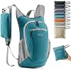 Uselike 10L Small Hiking Backpack Travel Daypack Lightweight Packable Back Pack for Women Men(Teal Blue)