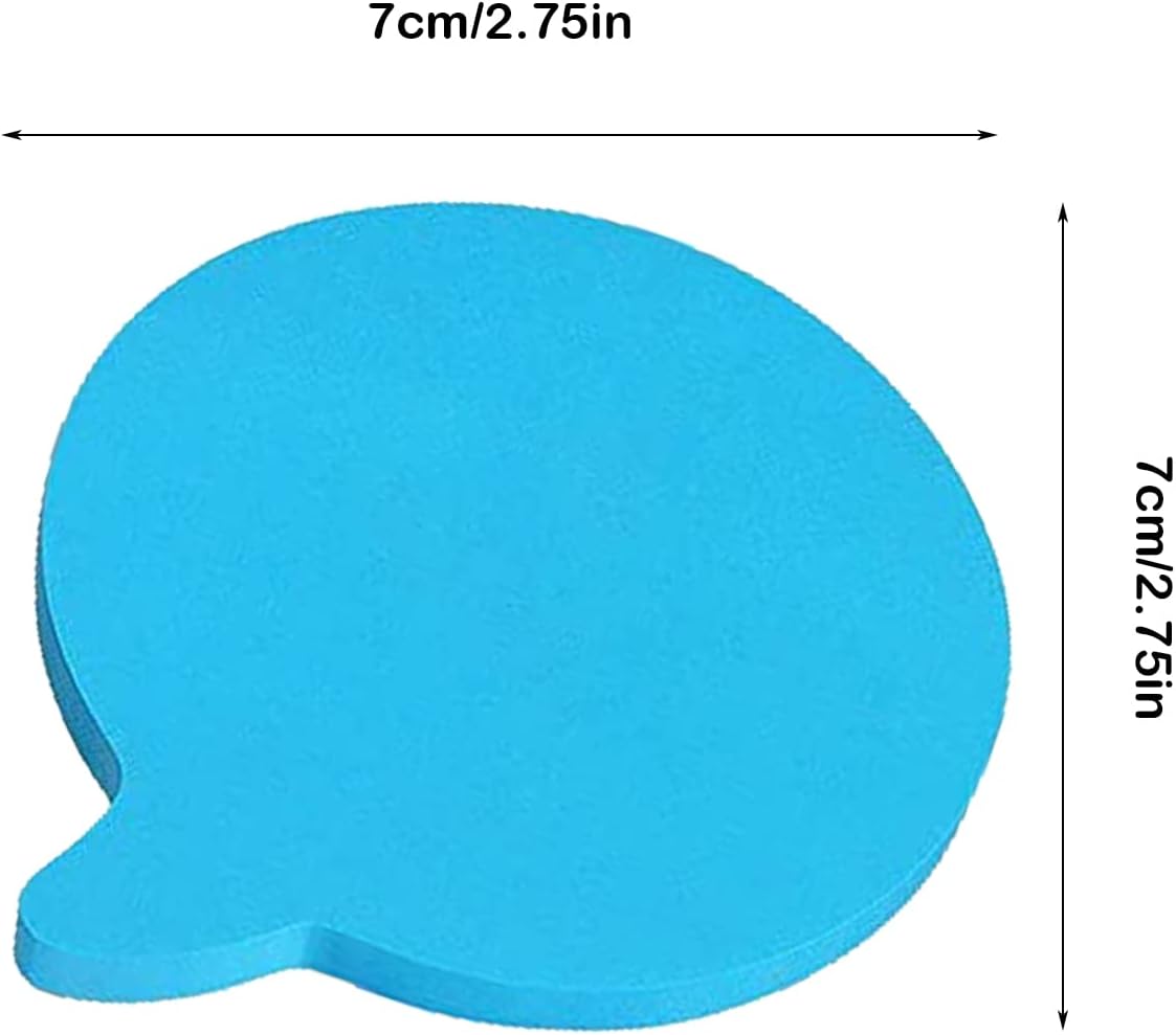 Sticky Notes, 560 Sheets 3 × 3 Inches Bright Colors Self Sticky Notes Pad Bubble Shaped Colour Sticky Notes for Home Office Notebook(8 Color) - Image 2