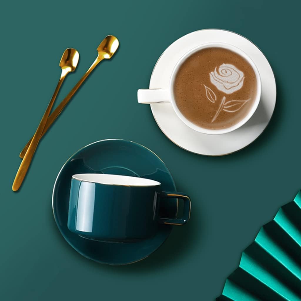 Tea Cup Set Tea Cups Set s and Saucers Teaspoon with Cup Rack Coffee Cup Decorative Kitchen