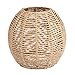 Angoily Rattan Lamp Shade for Pendant Lamp Floor Lamp Rattan Basket Chandelier Lamp Shade Light Fixture Rattan Shade for Bedroom Bedside House Reading Living Room Home Hallway Dining, Khaki