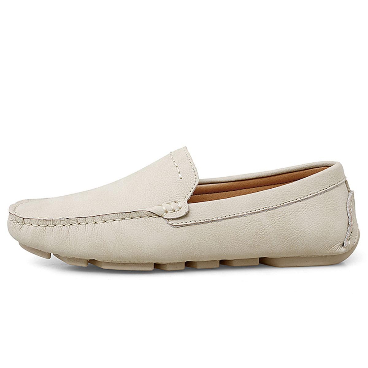 Mocassins pour Hommes en Cuir de Haute Qualité Chaussures à Enfiler Chaussures de Chauffeur Chaussures Plates décontractées 38-49 EU
