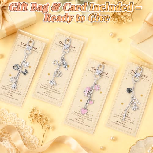 Image of Wurosi 24 Sets Keychain Making Kit for Bag Charm with Package,Silver