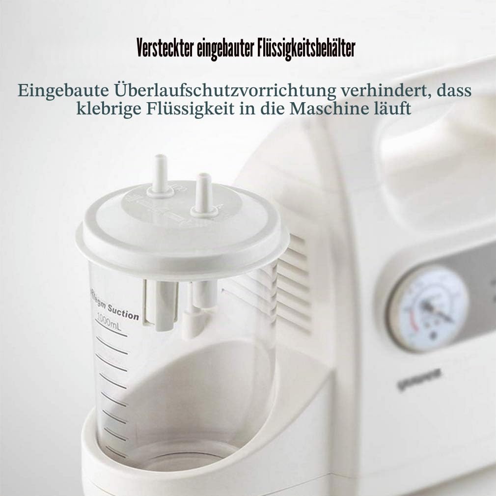 Elektrische Sputum Schleim Saugpumpe Gerät für viskose Flüssigkeitsaufnahme - Tragbare Schleimsekretion Maschine Ideal für Ältere und Kinder