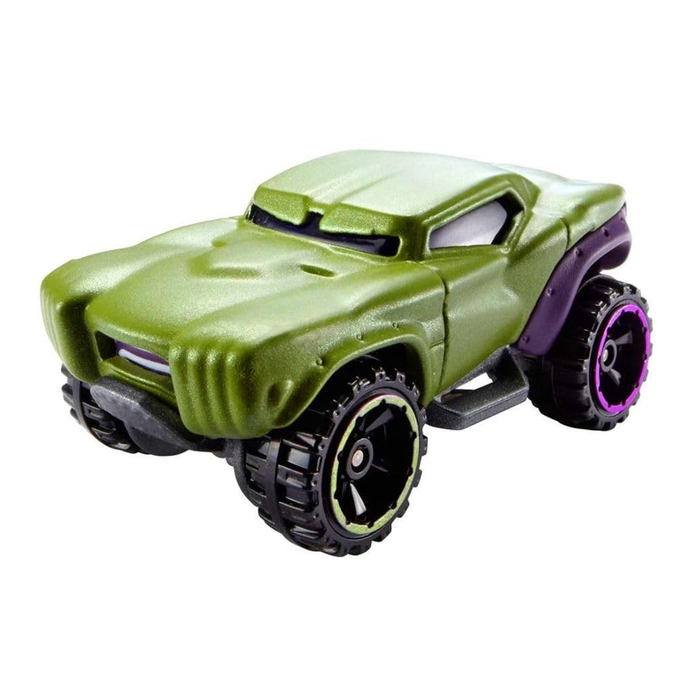 Hot WheelsCharacter Cars, Marvel Hulk, Toy Vehicle for Kids Aged 3 and Up