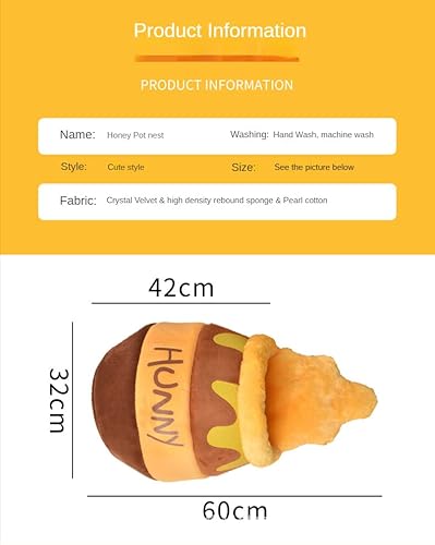 Sofá-cama para animais de estimação em forma de pote de mel, ninho de gato dobrável fechado, ninho d