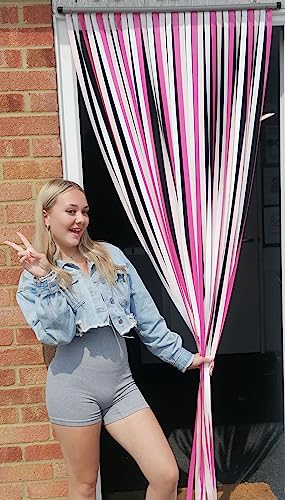 Holland Plastics Original Brand Heavy Duty Bug Fly Strip Door Blind - 80Cm wide x 200cm long Wide. Complete with Screw hooks for wooden frames- 'Ballet Dancer'